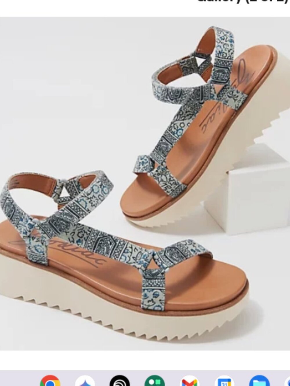 Zodiac Scarf Patterned Sport Sandals - Bria-Cacus- 7.5M A380307